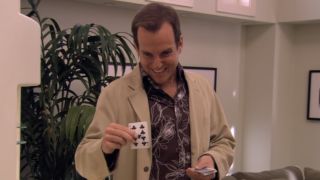 Will Arnett as Gob Bluth on Arrested Development.