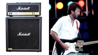 Eric Clapton and a 1984 Marshall JCM800 half stack