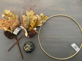 Fall wreath DIY supplies