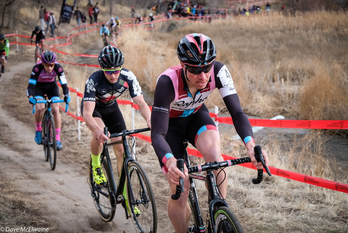 Jeremy Powers (Aspire Racing) led into the big hill on lap one