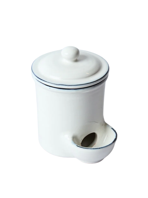 Bevagna Salt Cellar With Black Rim