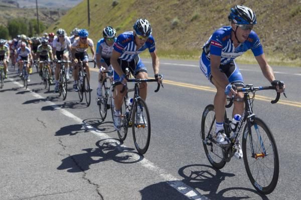 The blue train of UnitedHealthcare Pro Cycling