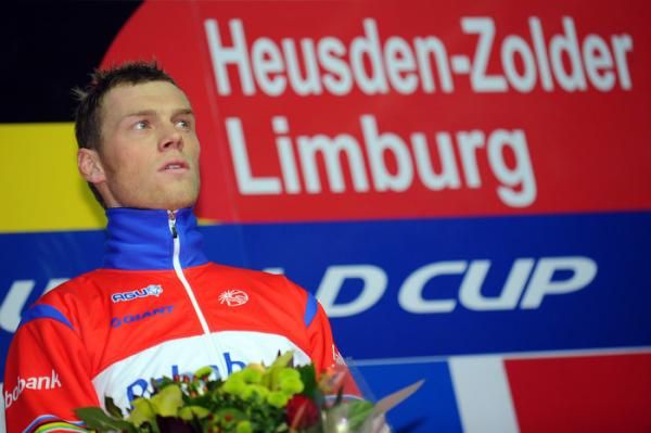 Lars Boom (Rabobank) on the podium