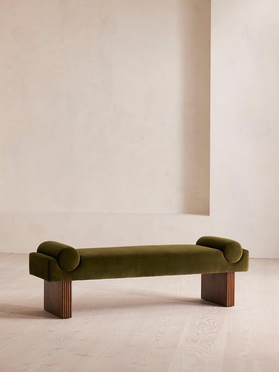 Esther Bench Velvet, Olive