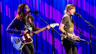Rebecca Lovell and Megan Lovell of Larkin Poe perform during Celebrating GRAMMY Nominees: Larkin Poe at The GRAMMY Museum on January 21, 2020 in Los Angeles, California