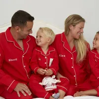4.Personalised Christmas family red pyjamas -&nbsp;View at Not On The High Street