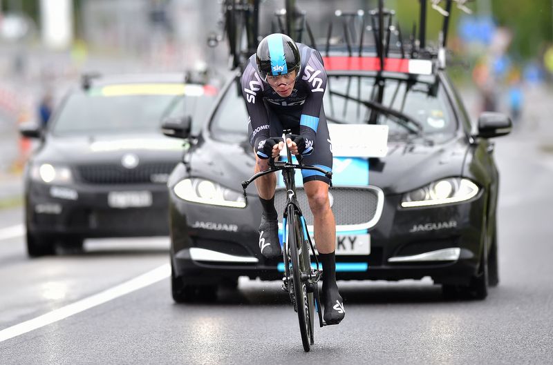There was no hat trick for Chris Froome (Team Sky)