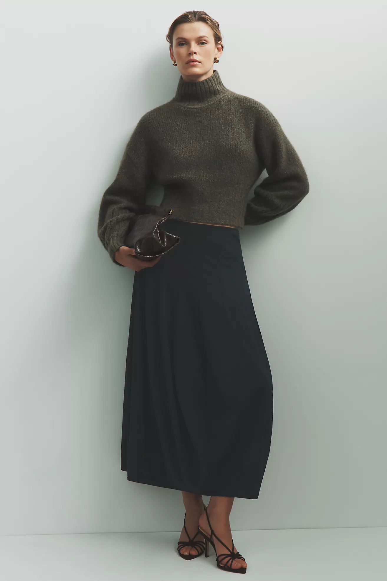 By Anthropologie Modern Barrel Midi Skirt