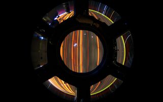 Star Trails Seen from the ISS Cupola