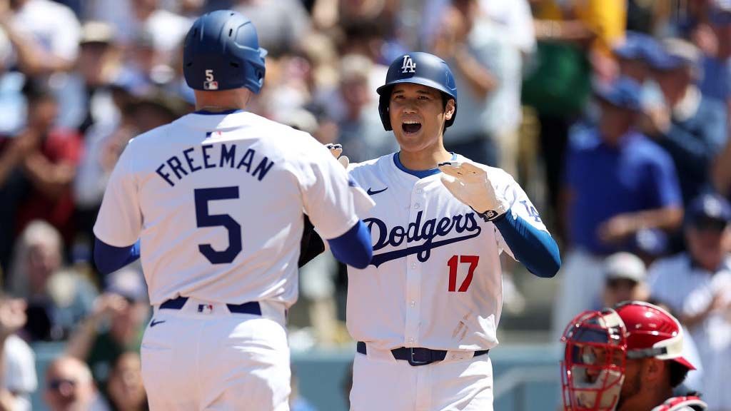 Shohei Ohtani of the Los Angeles Dodgers