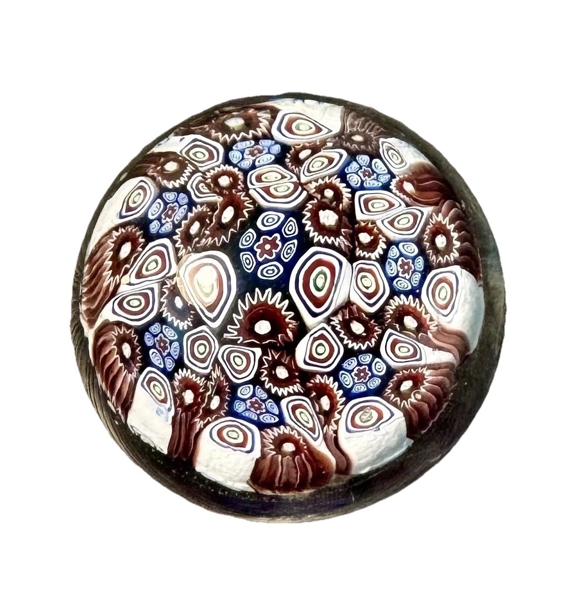 Millefiori, Vintage Glass Paperweight