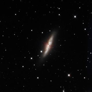 Mike Hankey sent SPACE.com this image of the new supernova spotted in Messier 82 on Jan. 23, 2014. He captured the photo from Auberry, Calif. using a RCOS 14.5 telescope, Apogee U16M camera, Paramount ME mount, and SBIG 402 with MMOAG Off Axis Guider.