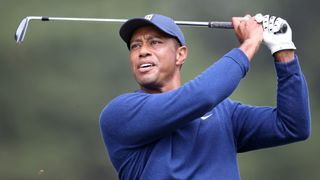 Tiger Woods starts the second round of the 2020 PGA Championship three shots back.