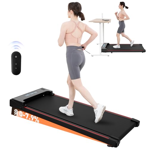 Citysports Walking Pad Treadmill,7.9% Incline Under Desk,1-6 Km/h