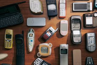 A selection of Nokia mobile handsets including unseen prototypes