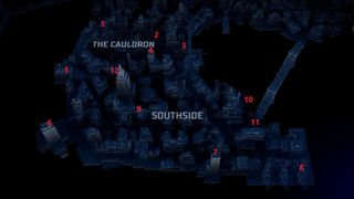 Gotham Knights Batterang locations for Lower Gotham