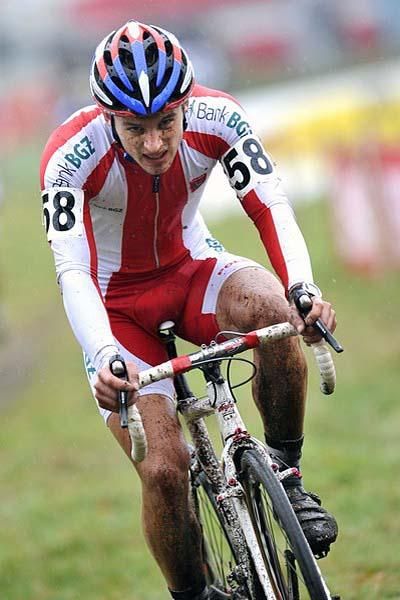 Pawel Szczepaniak (Poland) rides to second place.