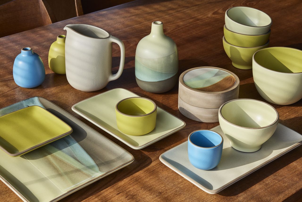 Heath Ceramics Summer Seasonal Flow State collection of tableware