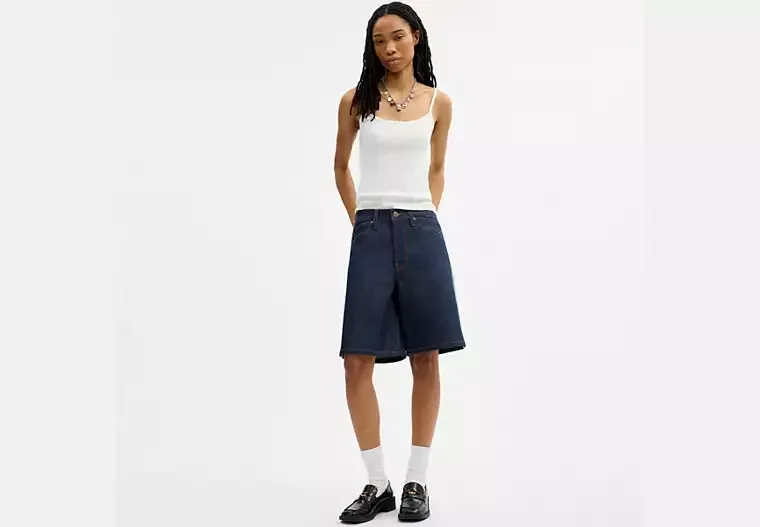 Coach | Brain Dead Denim Skater Shorts in Recycled Cotton