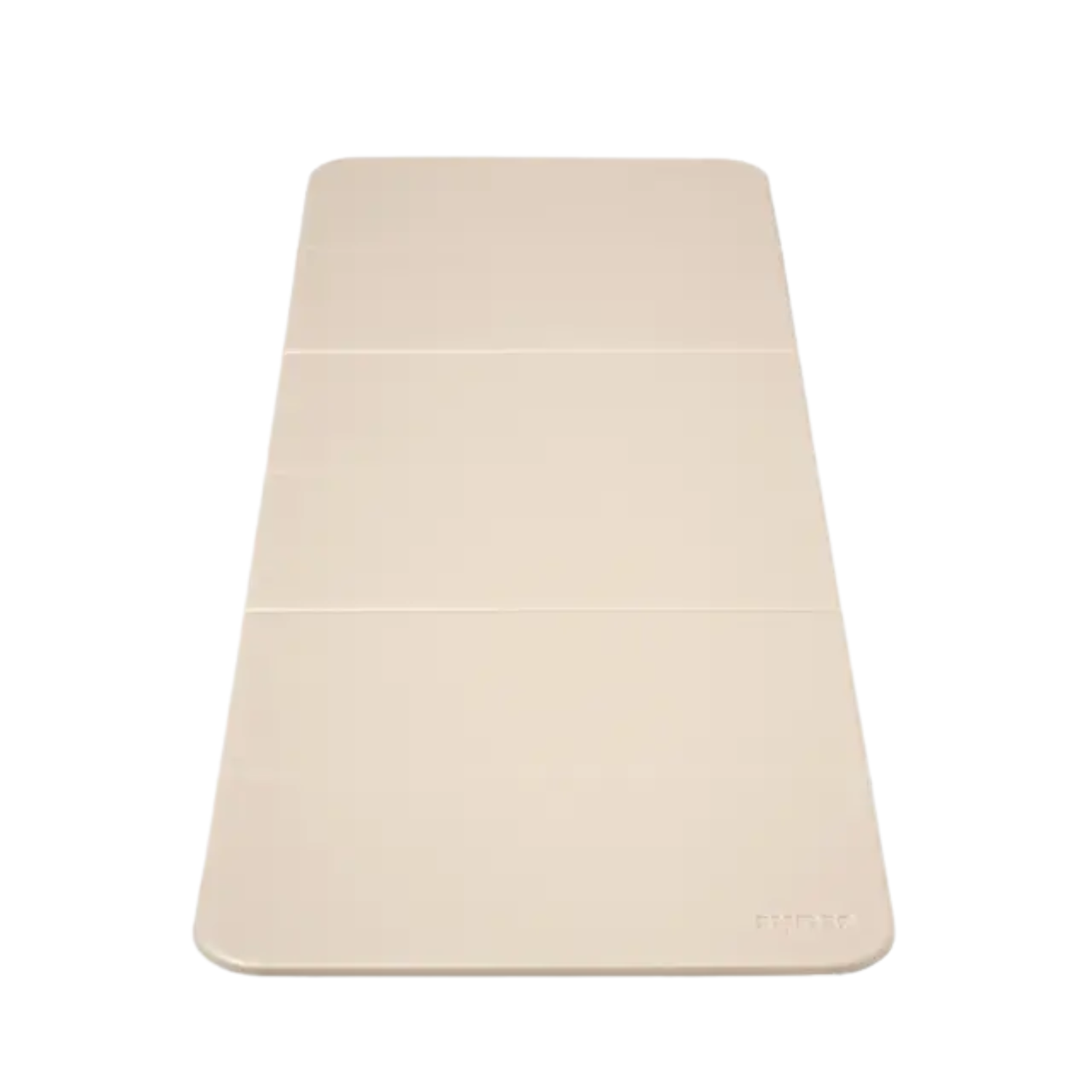 An off-white cream yoga mat