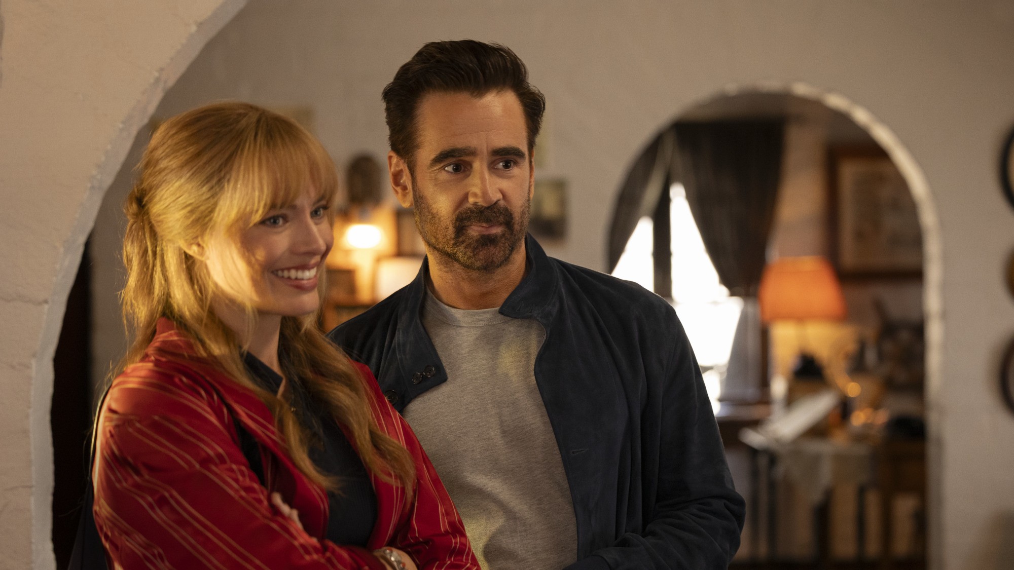 Margot Robbie and Colin Farrell in A Big Bold Beautiful Journey