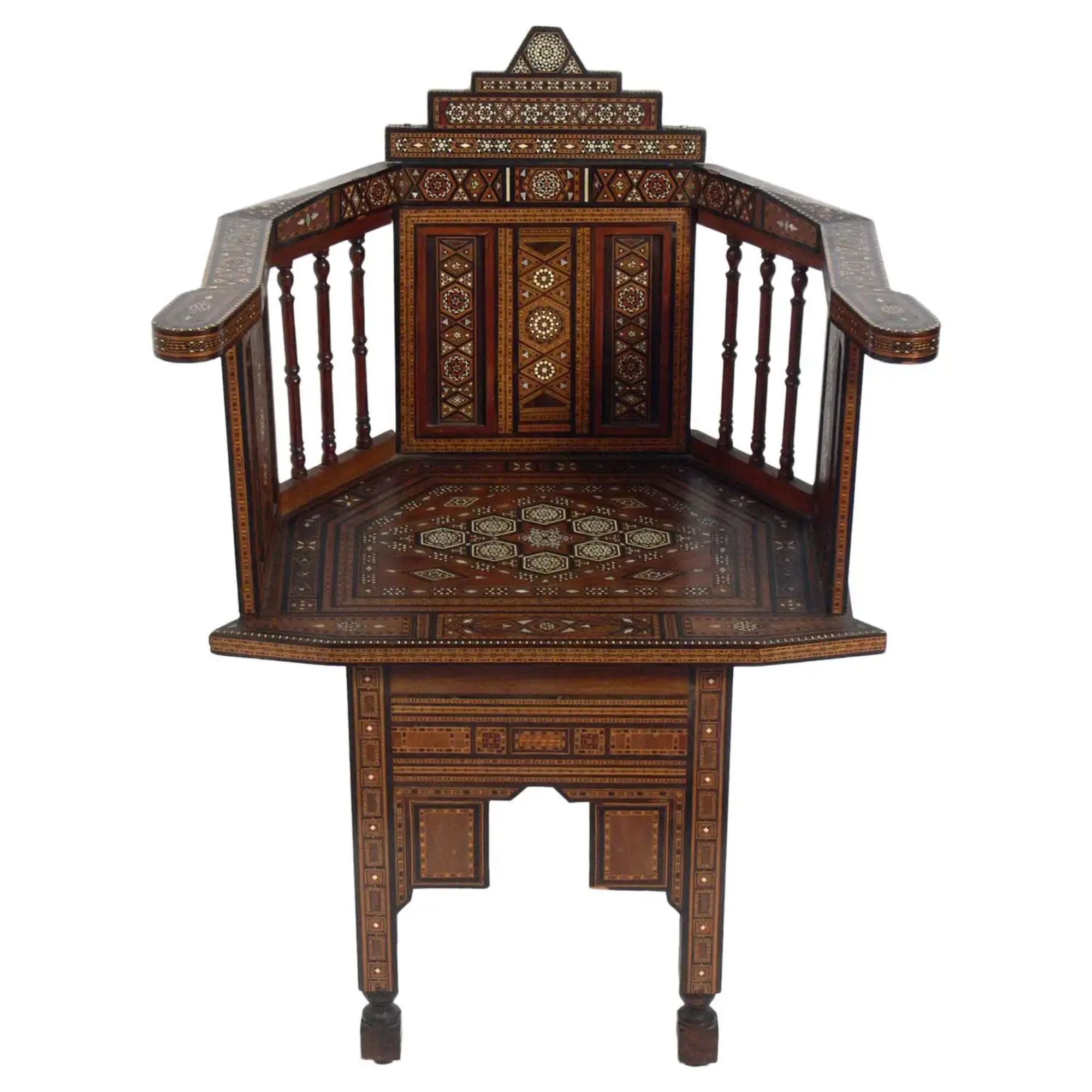 Inlaid Moroccan Chair