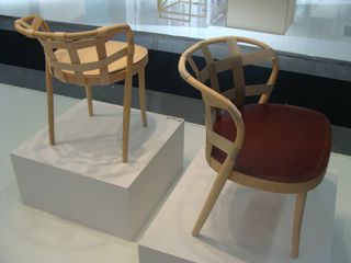 beautifully proportioned 'Collage' chairs
