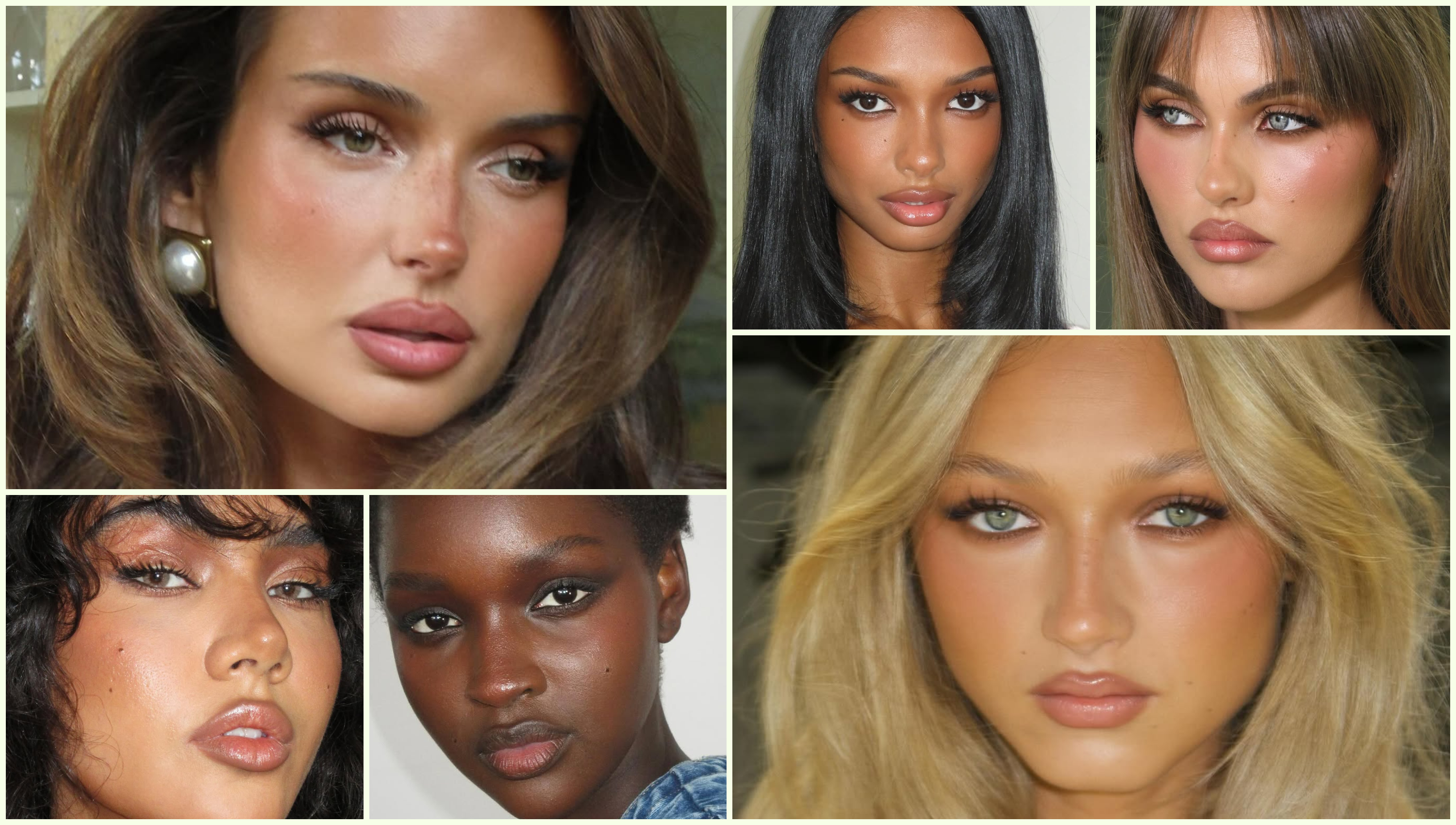 Tanielle Jae australian and aussie girl makeup trend collage of women with bronze makeup