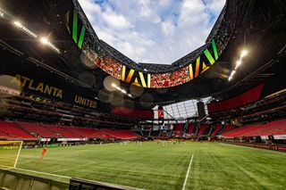 General view of of the game between the Atlanta United and the FC Dallas at Mercedes-Benz Stadium on September 23, 2020 in Atlanta, Georgia.