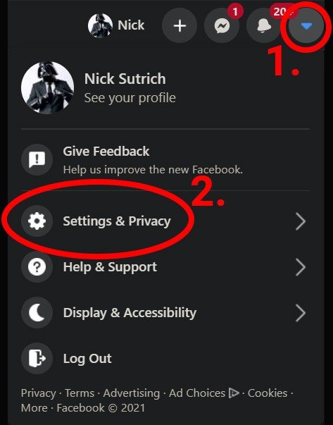 Facebook privacy settings steps