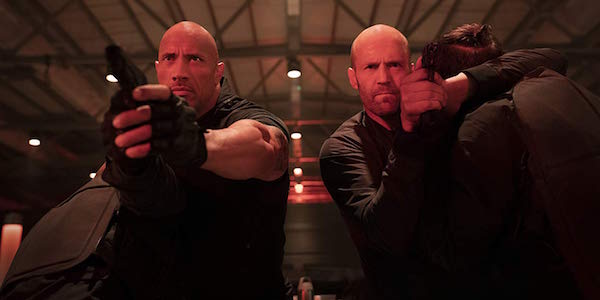 Dwayne Johnson and Jason Statham in Hobbs and Shaw