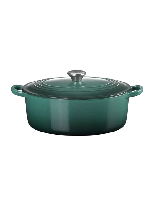 Traditional 8-Quart Oval Enamel Cast Iron Dutch Oven