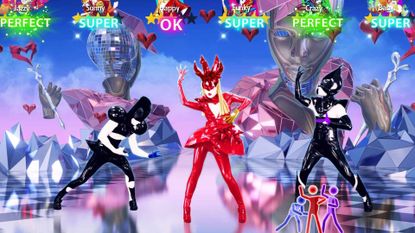 A screenshot of the upcoming Switch game, Just Dance 2025 Edition. 