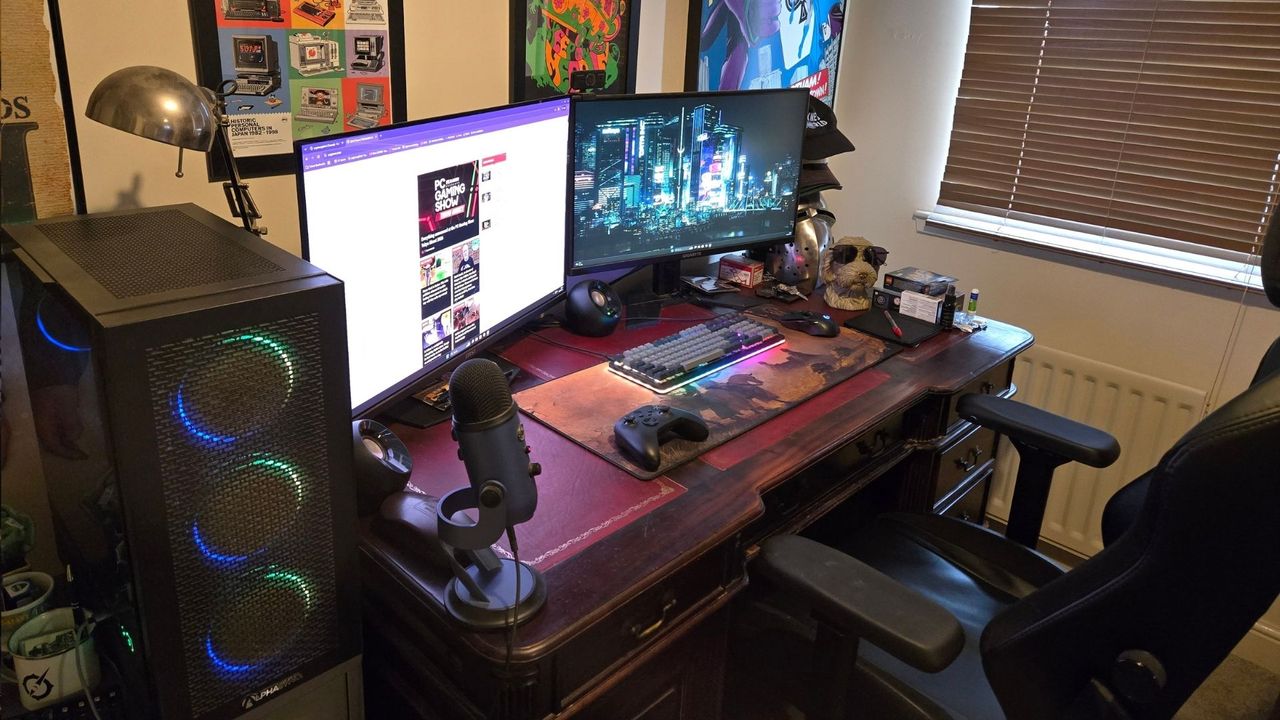 Fraser Brown's desk