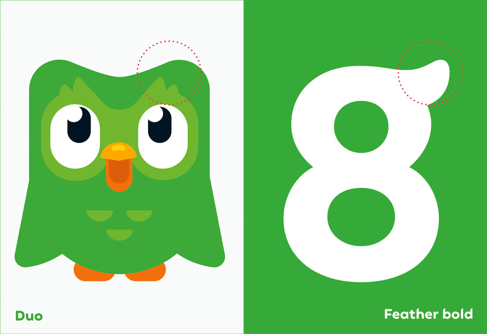Brand typography: Duolingo