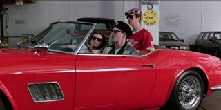 Ferris Bueller's Day Off trio in car