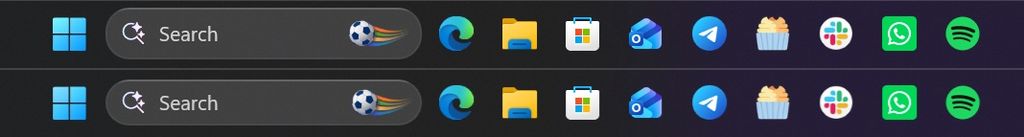 Comparing the new search box to the old search box.