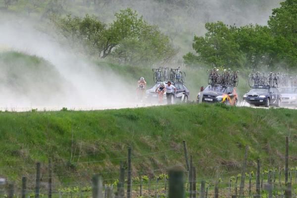 The final stage of the Girobio went over the gravel roads of Tuscany