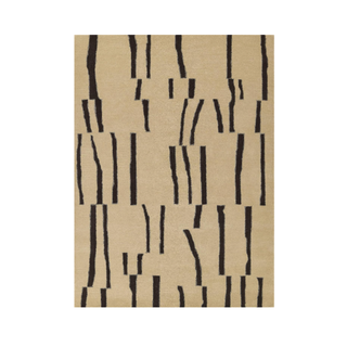 Momeni Simba Wool Hand Tufted Contemporary Indoor Area Rug, Ivory, 3'6" X 5'6"