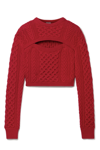 Convertible Cableknit Sweater