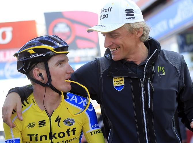 Jay McCarthy and team owner Oleg Tinkov