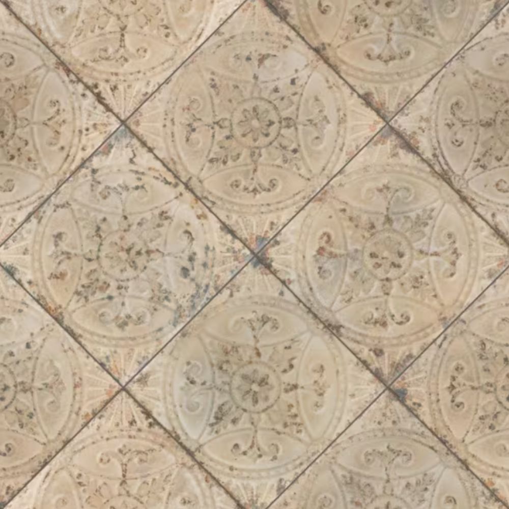 Spanish style beige floor tiles