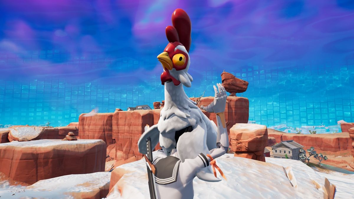 Fly with a chicken Fortnite Where to find chickens in Fortnite Chapter
