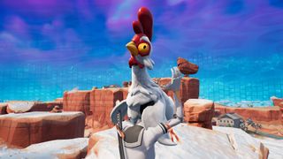 fly with chicken fortnite