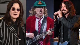 Ozzy Osbourne, AC/DC's Angus Young and Foo Fighters' Dave Grohl