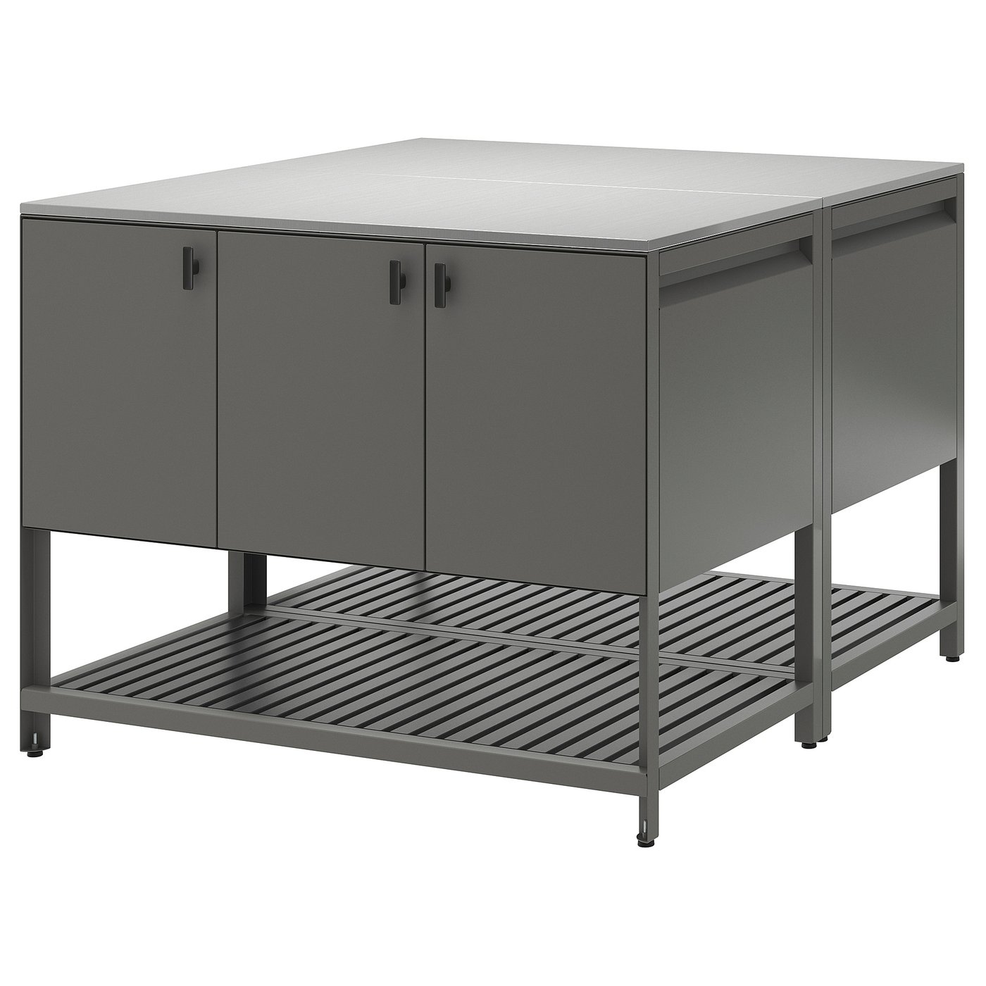 B&amp;Aring;tsk&amp;Auml;r Outdoor Kitchen Island - Dark Grey 120x120 Cm