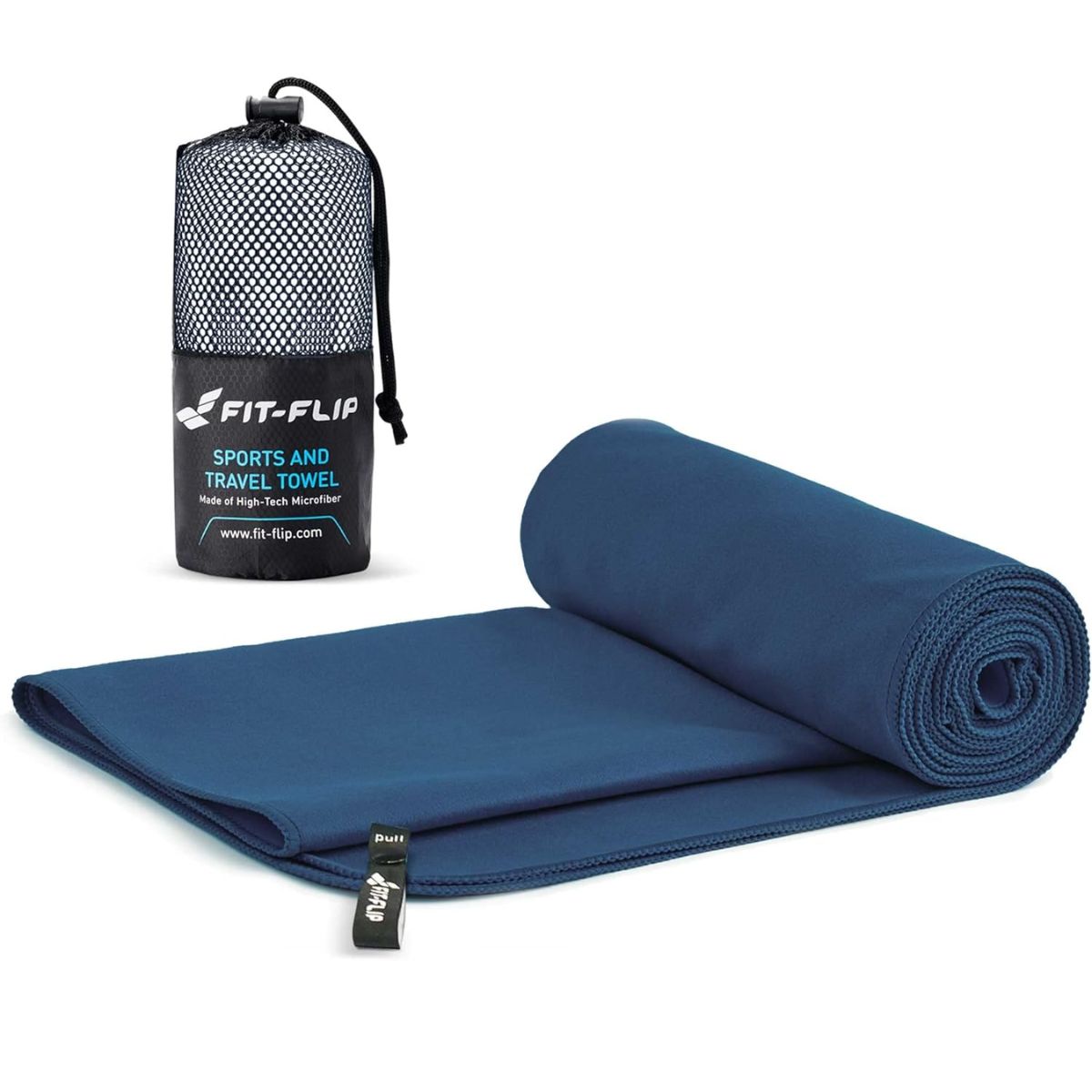 Fit-Flip Microfibre Towel - Compact, Ultra Lightweight & Quick Dry - Perfect for Gym, Travel & Beach - Swimming Towels for Sports, Camping & Hiking : Amazon.co.uk: Sports & Outdoors