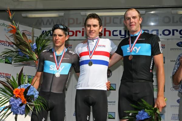 Geraint Thomas and his Sky teammates Peter Kennaugh and Ian Stannard dominated the race.