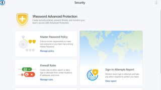 Dashlane vs 1Password - 1Password's user dashboard showing security features
