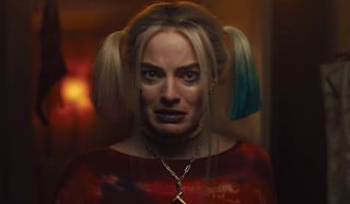 Birds Of Prey Harley crying after cutting her hair